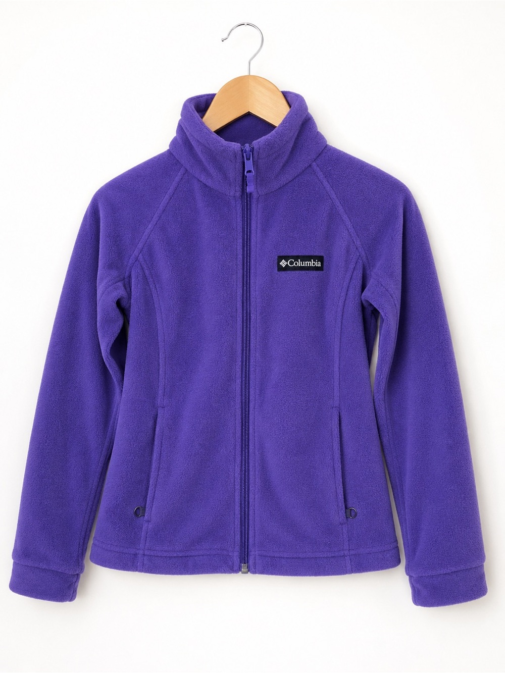 Columbia Girls Benton Springs Purple Fleece Jacket XS 6/6X